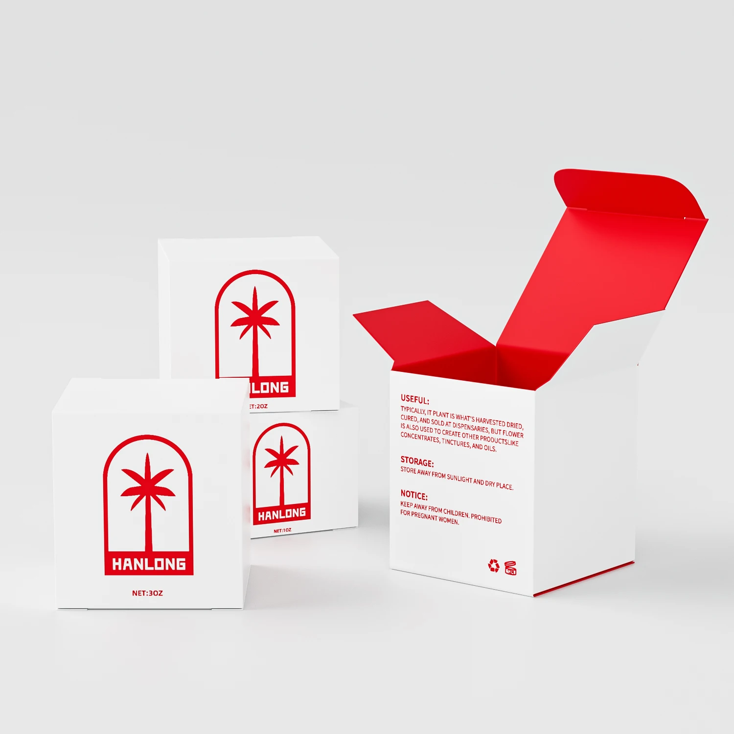 Custom Glass Jars Packaging Foldable Gift Boxes Printed Paper Folding Box Cosmetic Package For Jars And Bottles