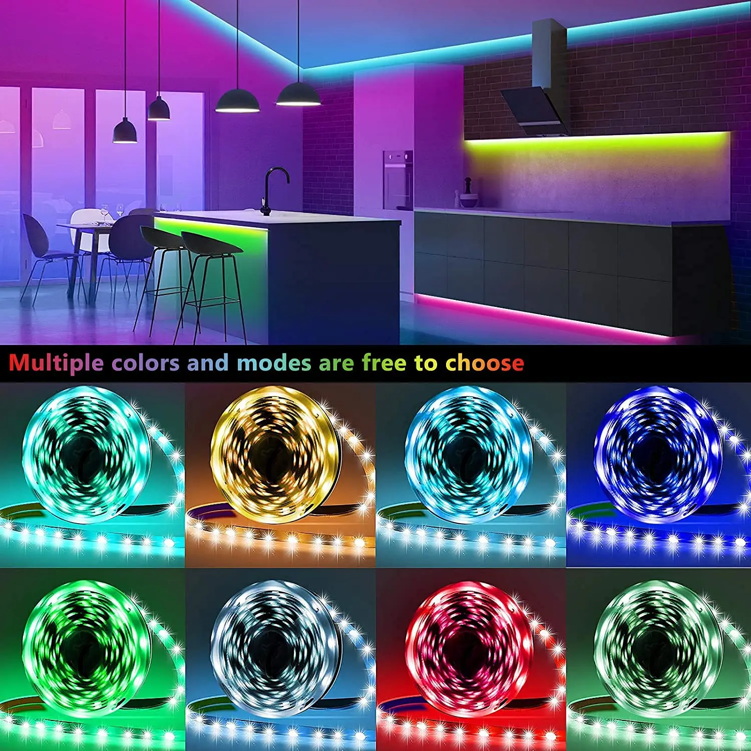 5V 12V pixels Smart Light  addressable magic Bar White/Black PCB 5050 RGB WS2811 2812 LED Strip