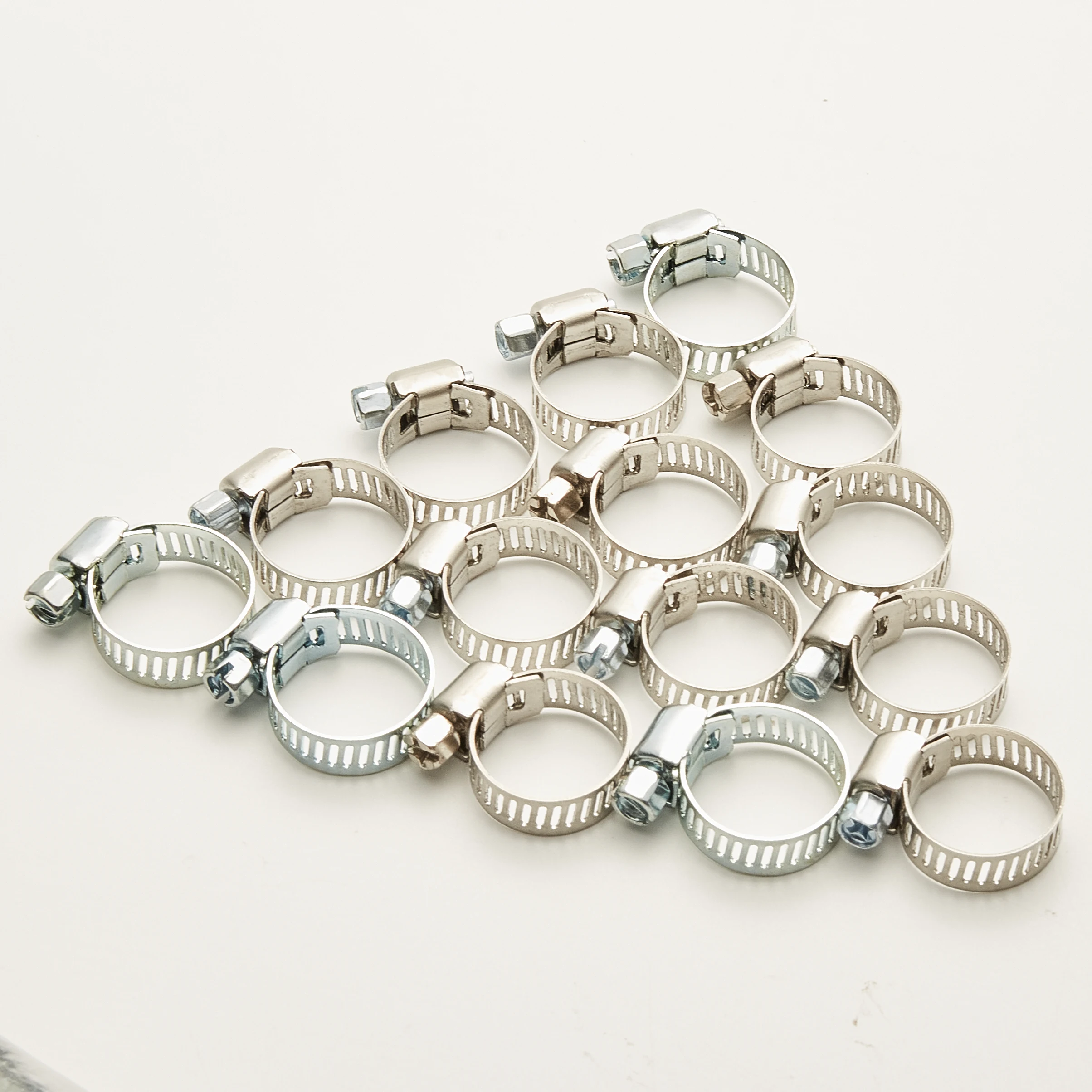 Factory direct sales Large Diameter zinc plated American Type Hose Clamp  for pipe