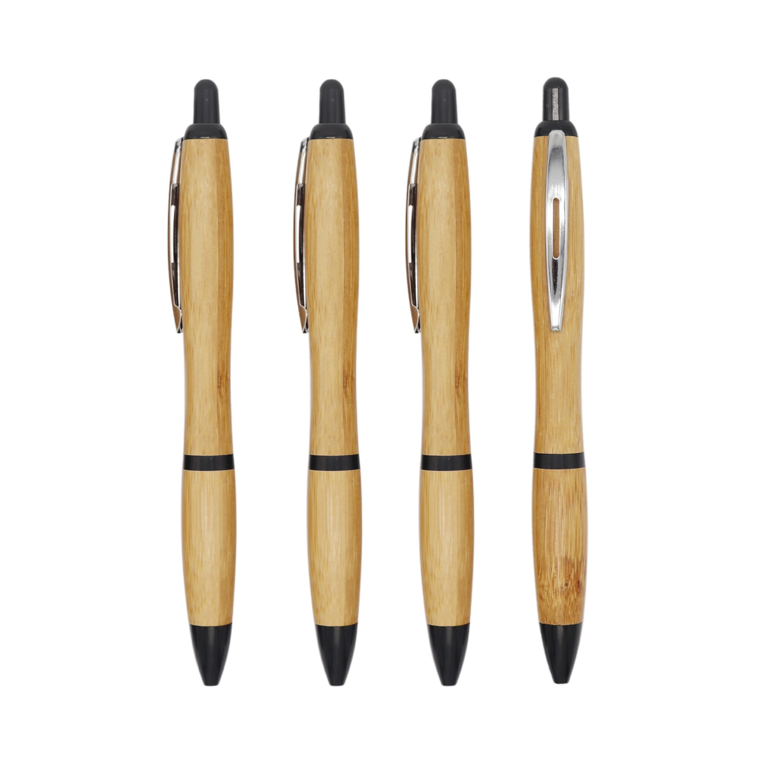 
wholesale custom eco friendly manufacturing economics bamboo ball point pen 0.7 with logo 