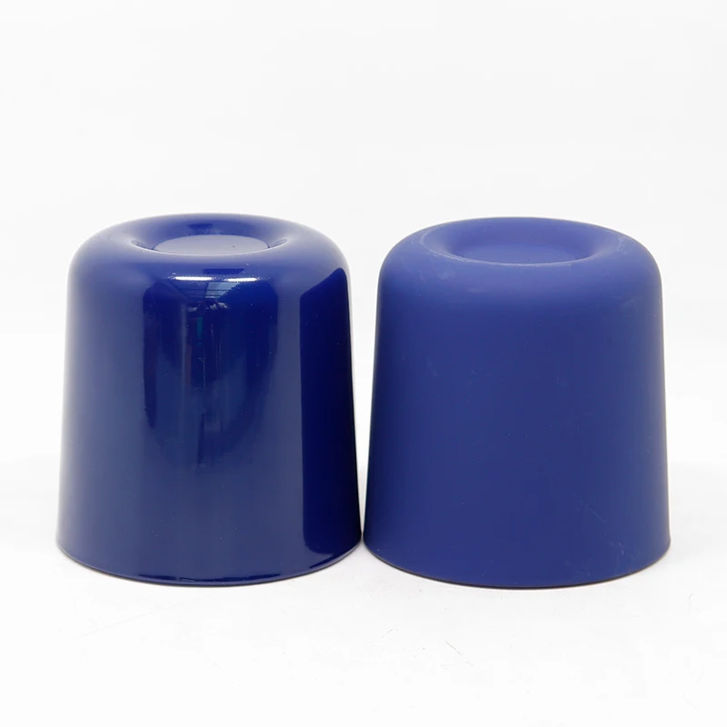 Klein Blue matte navy blue dark blue glass candle holder container candle jar with wooden lid customize package color logo