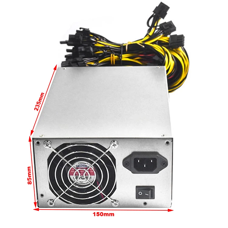 High quality new 2000w atx gold gpu  180-264V PC Power Supply gaming 2000w psu