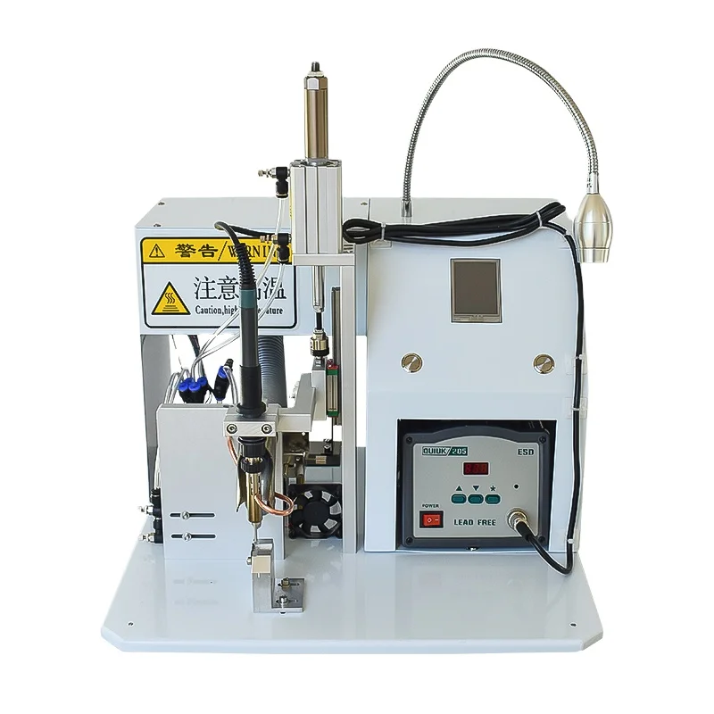 Automatic cleaning full solder joints, multi wire soldering circuit board switch led light sensors aviation plug welding machine