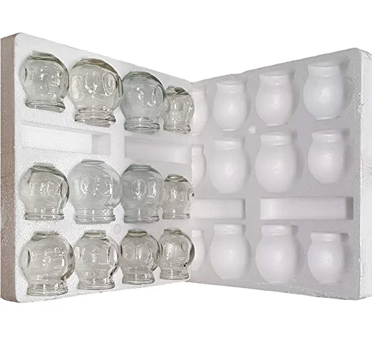 
Traditional Chinese Thick Glass Fire Cupping for Body Health set 12pcs Massage Cupping Set With Packaging Box 