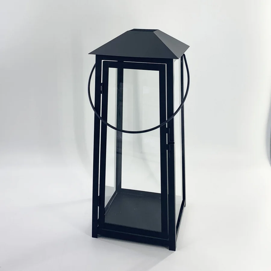 black iron farmhouse metal lantern large cast iron lantern