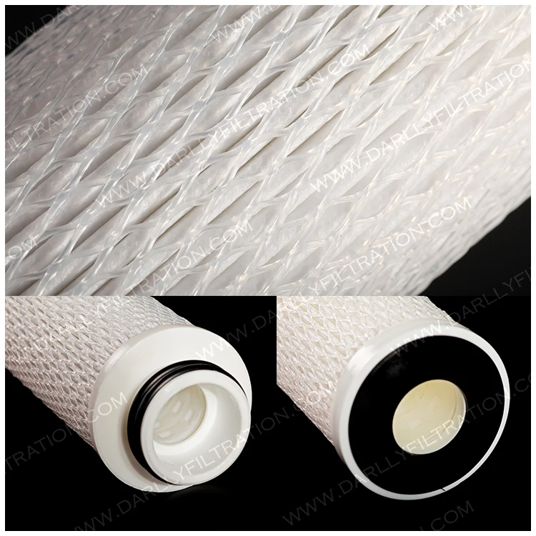 Good Feedback Darlly PP Glass Fiber Pleated Filter Cartridge MFF Series 30/40' For Industry Water Treatment