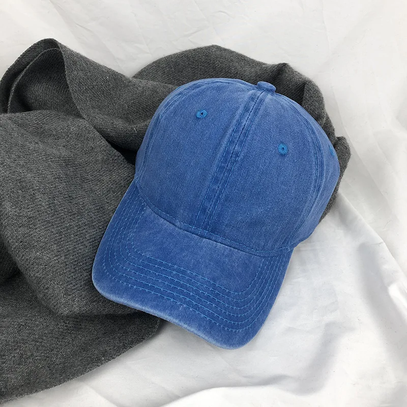 Wholesale 6 Panel Sports Caps Untructured Cotton Vintage Gorras Custom Embroidery Logo Baseball Cap Washed Distressed Dad Hats