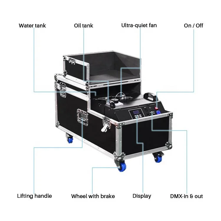 New Arrival Professional Consumable Saving 3000w Water Low Fog Machine