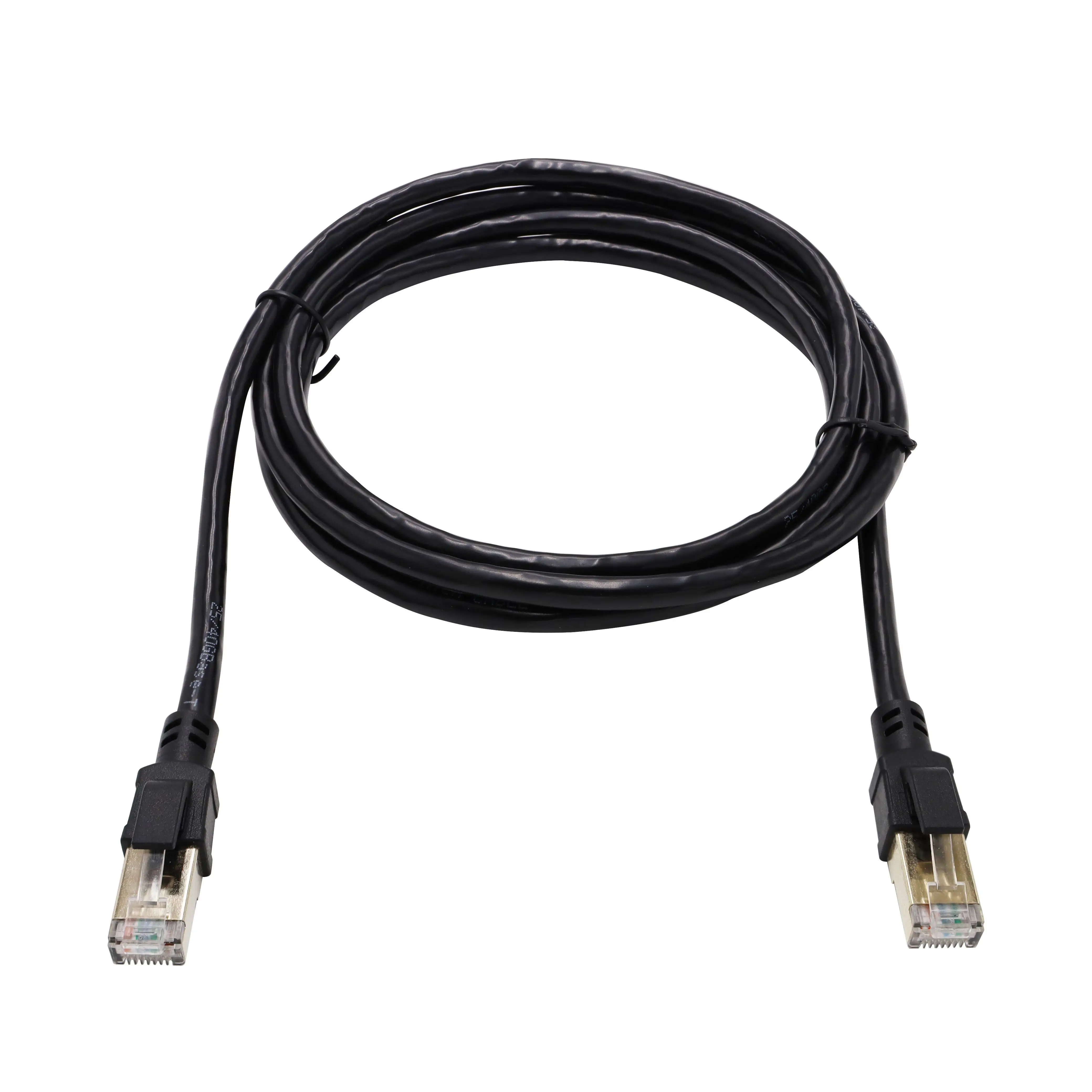 Best Cat 8 Ethernet Round Panel Mount Extension 28AWG Ethernet Cable RJ 45 for Gaming Streaming Laptop