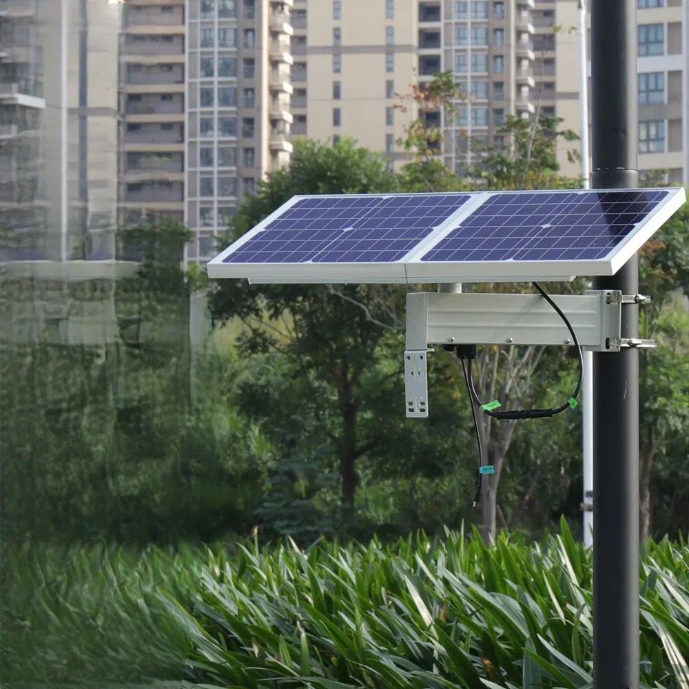 CE RoHS 30W Mono Solar Panel 30Ah LifePO4 battery DC12V 2A 5 years warranty IP67 Solar Energy System for CCTV Camera