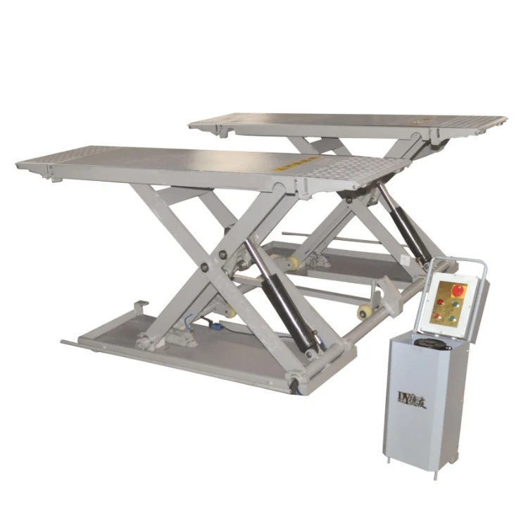 Ground mounted type low shear movable small hydraulic mid rise scissor car lift