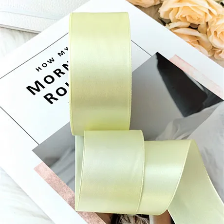 Manufacturer Spot 40 mm Color Ribbon Polyester Whole Roll Wholesale DIY Decorative Gift