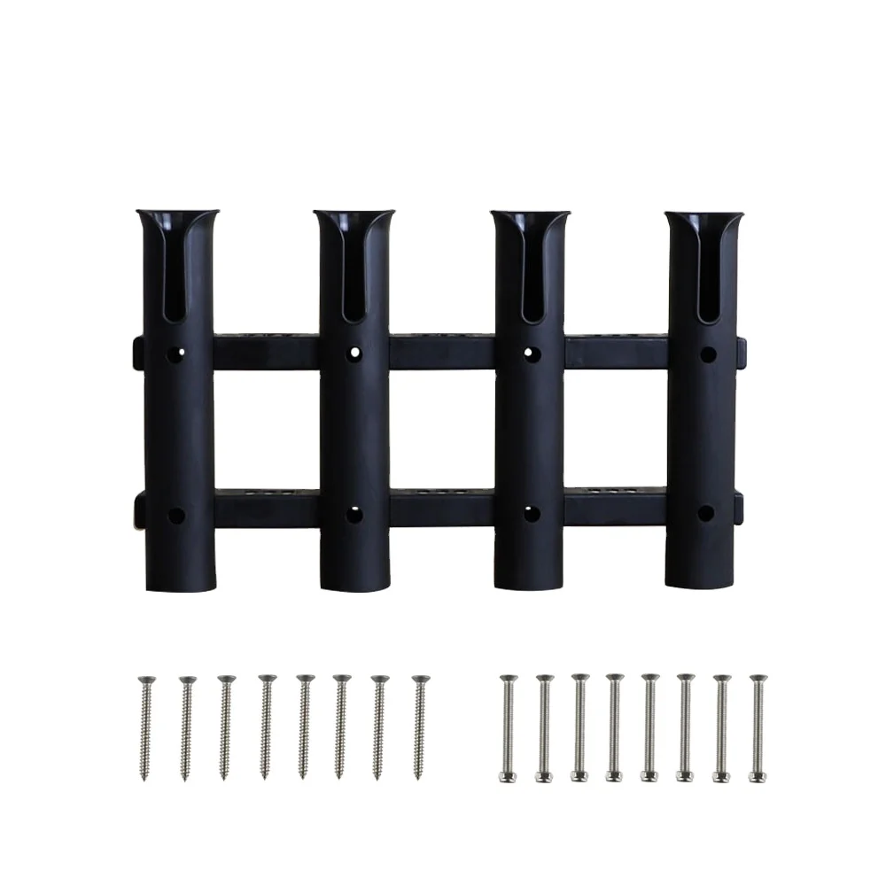hot selling boat fitting black not ABS plastic 4 link fishing rod holder