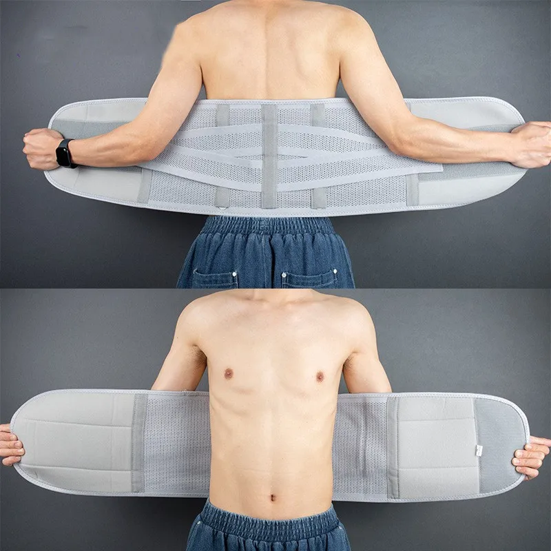 High Quality Breathable Compression Waist Support Fitness Lumbar Waist Brace Wrap Back Braces For Lower Back Pain Waist Trainer