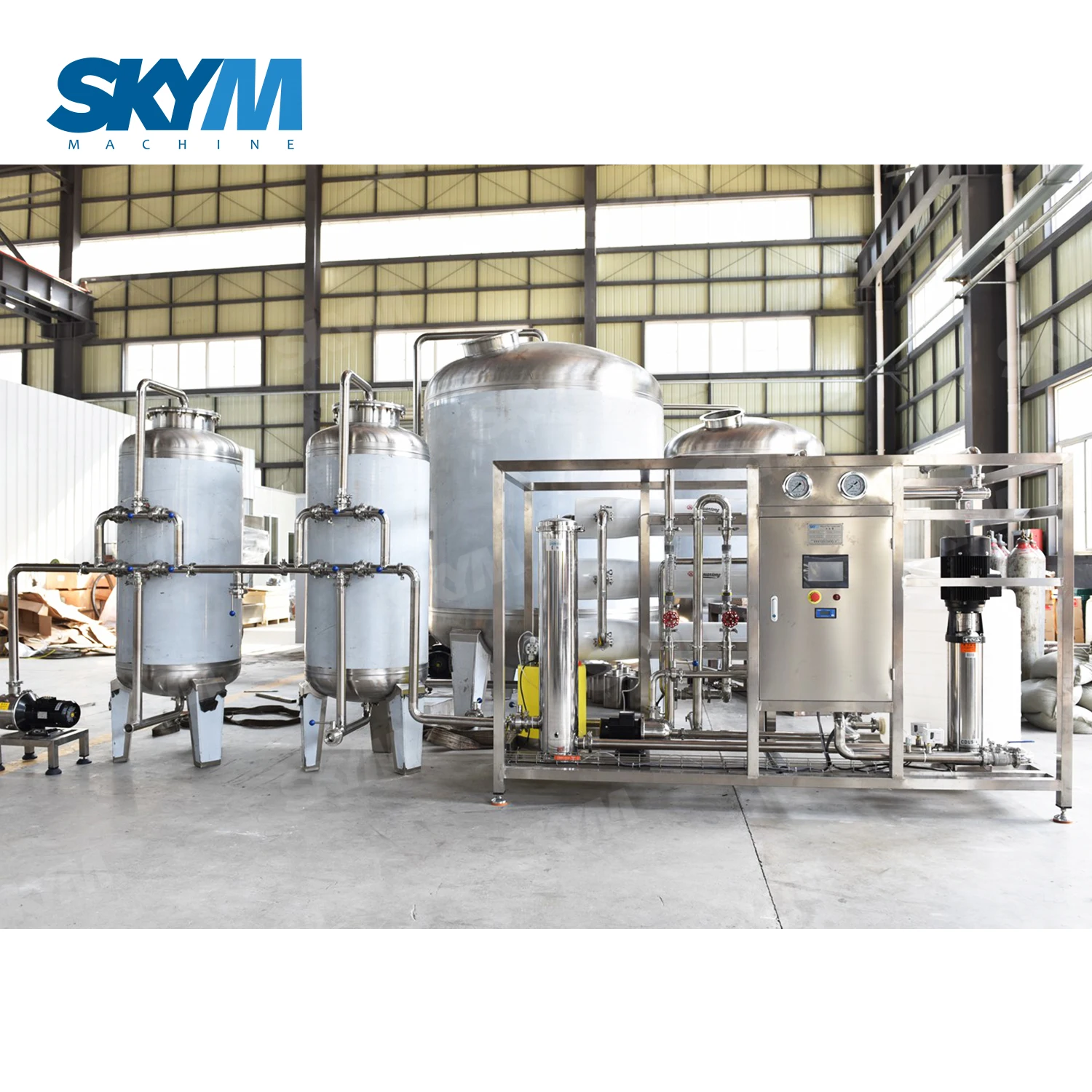 Automatic water purification systems machine/ water treatment system equipment / drinking water bottling plant