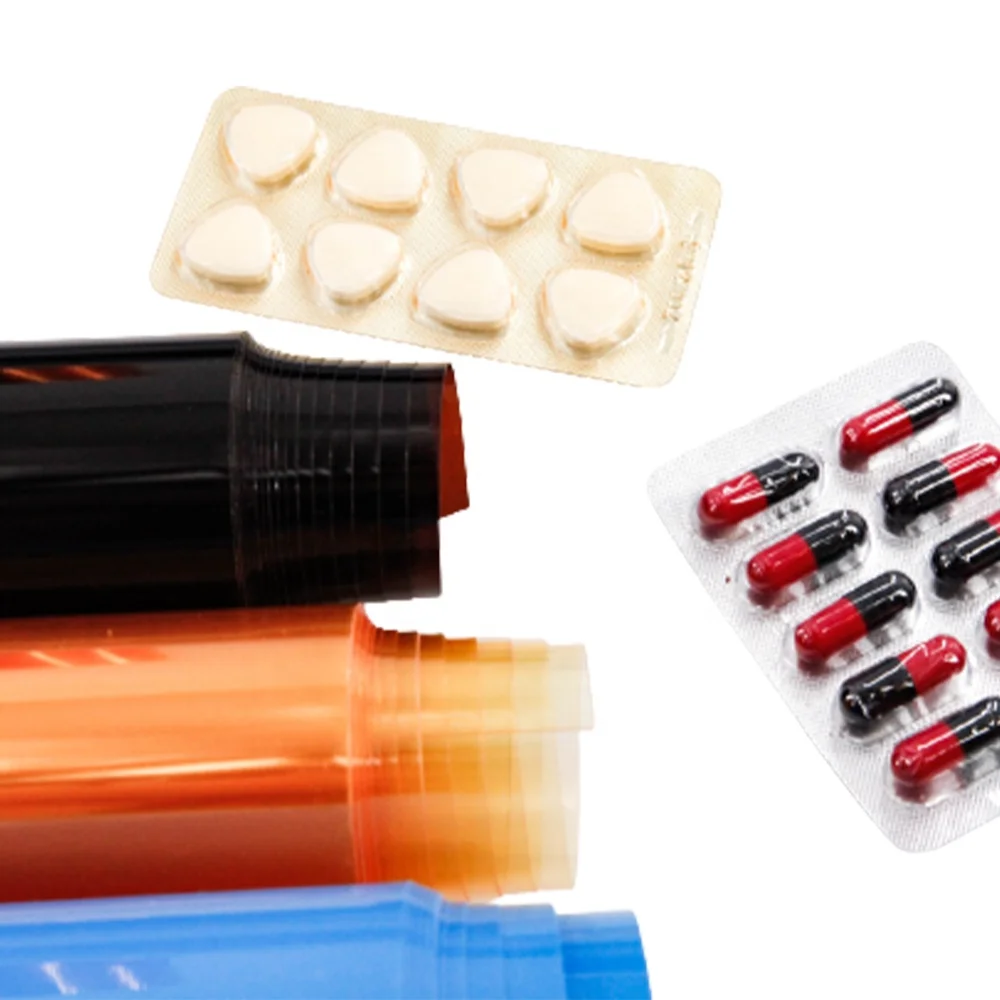 Customizable Clear PVC Rigid Film Pharmaceutical Pvc Hard Sheet OP AL VC Pill Packaging