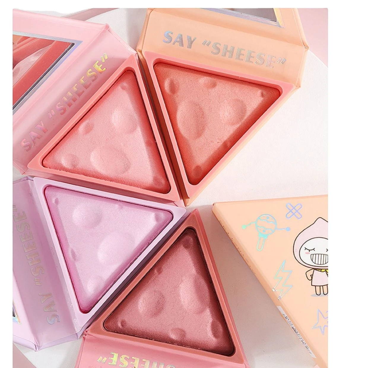 high pigment light luxury blush palette matte cruelty-free powder blush contour and highlight blush palette