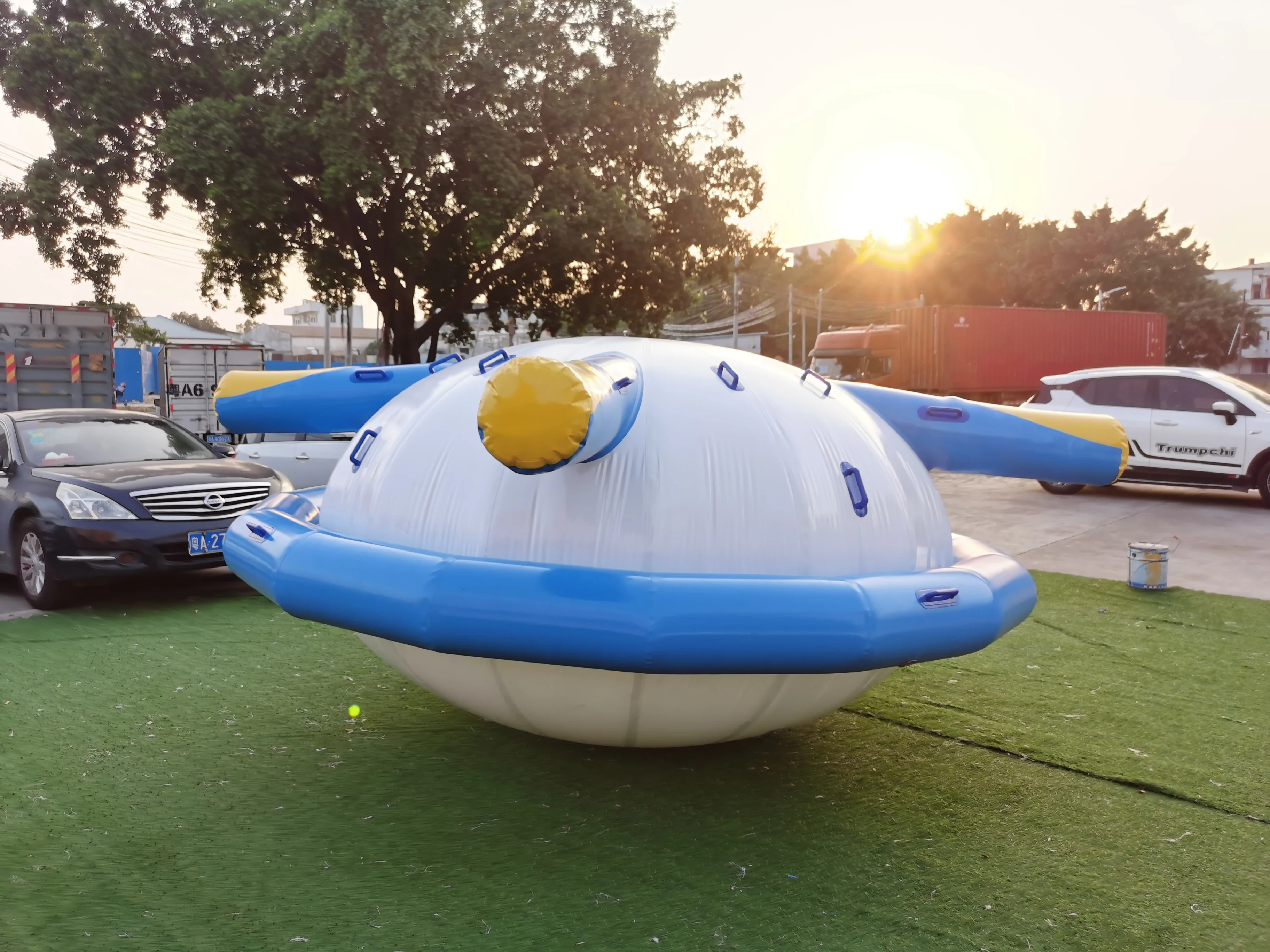 Водная игрушка надувная водяная Летающая дискотечная лодка для водных видов спорта