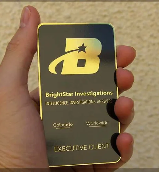 Metal Brass Business Card Cars Metal Business Card Custom