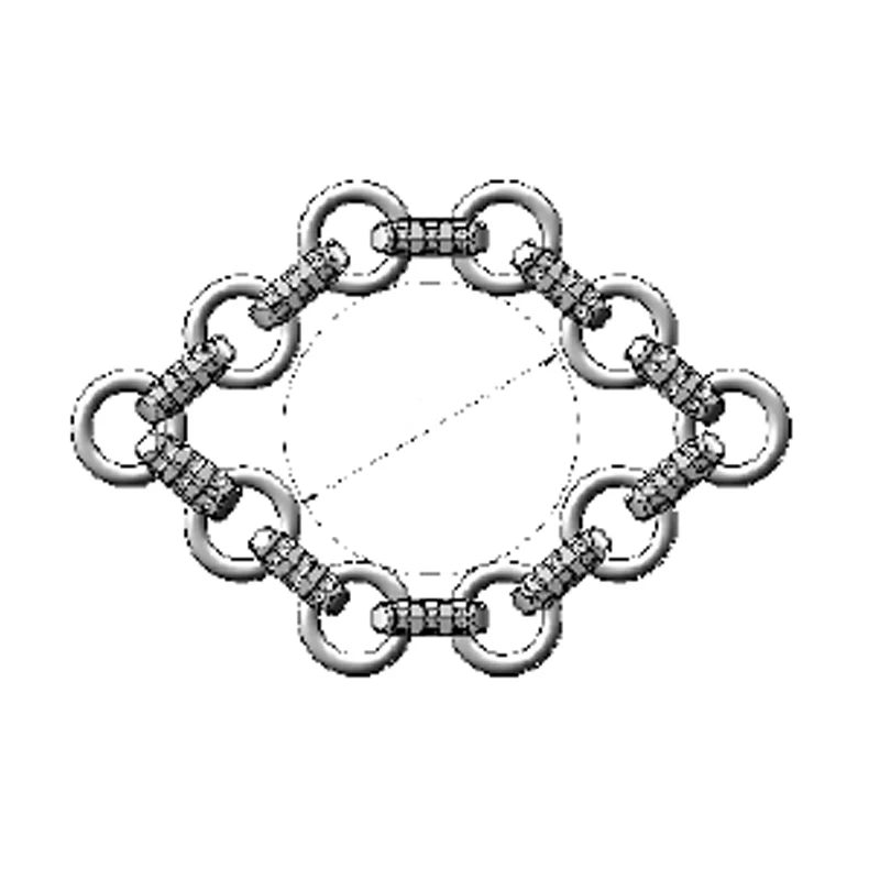 14.00-25 Heavy Duty Steel Welded Link Skidder Tyre Protection Chain Zapato Nieve Snow Chain