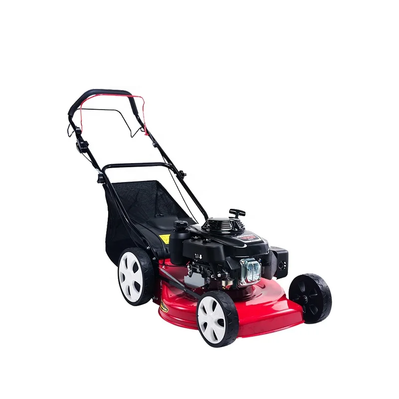 Mowing grass quickly gasoline hand push lawn mower 173cc