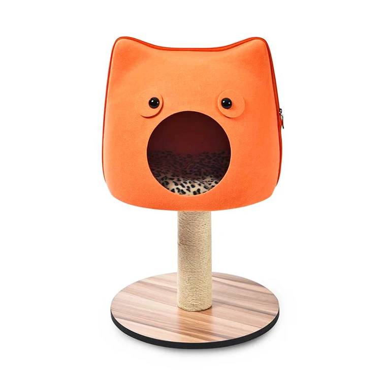 
Eco-friendly High Quality Durable Cat Scratcher Cat Tree House Soft Felt Cat Bed Cave 