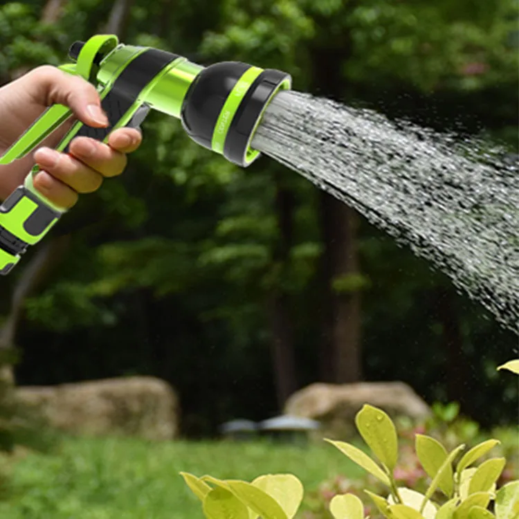 8 Functional high pressure car wash nozzle / garden hose spray nozzle with soap dispenser