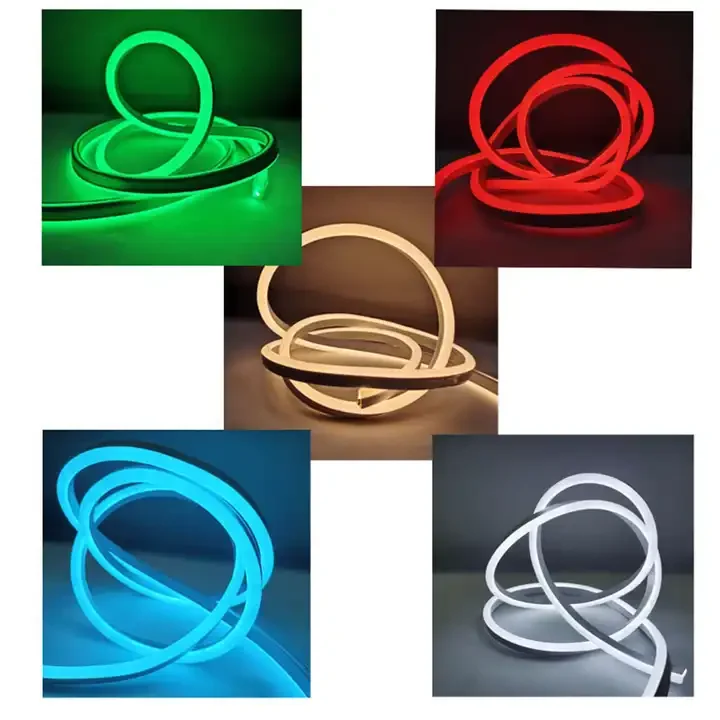 Led Neon Strip Light Smooth Lighting Diy Cable Rgb Led Strip Lights Outdoor Waterproof Addressable Led Strip Neon Flex