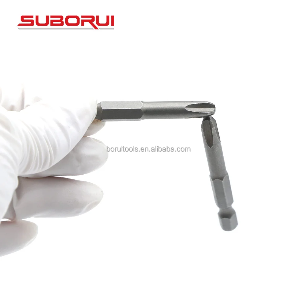 SUBORUI PH2 PH3 Magnetic Cross Bit Set Phillips Impact Batch Head Hardness Screwdriver Bit Screw Driver Set Hand Tools