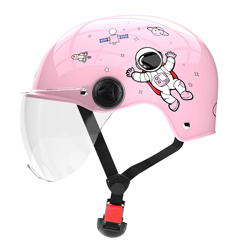 Smart4u child kid 3C motorcycle bike half helmet with gog gles for kids safety scooter motor helmet
