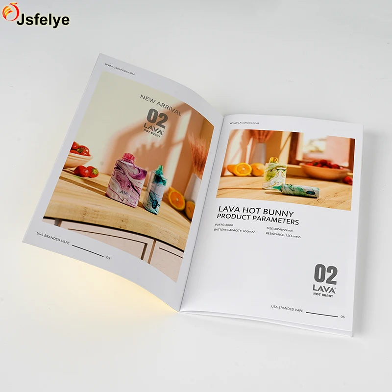Customized saddle stitch enterprise brochure product pamphlet