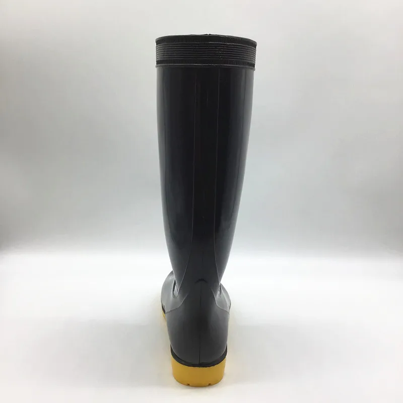 Wholesale very cheap oil acid resistant anti slip waterproof safety PVC rain boots for work