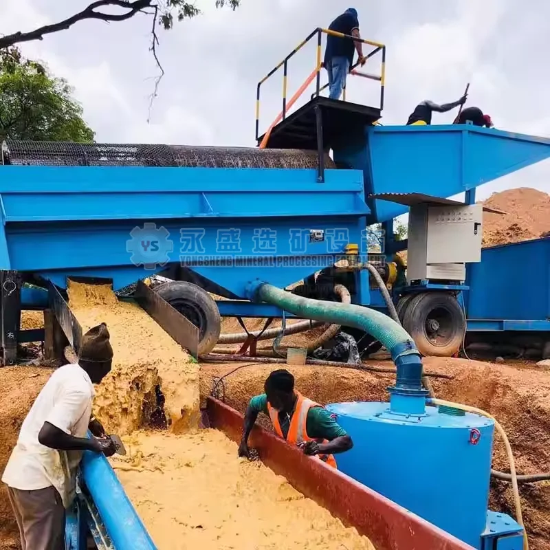 Automatic mineral shaftless Rotary drum Trommel screen stone granule sifter screening machine sand soil trommel sieveing machine