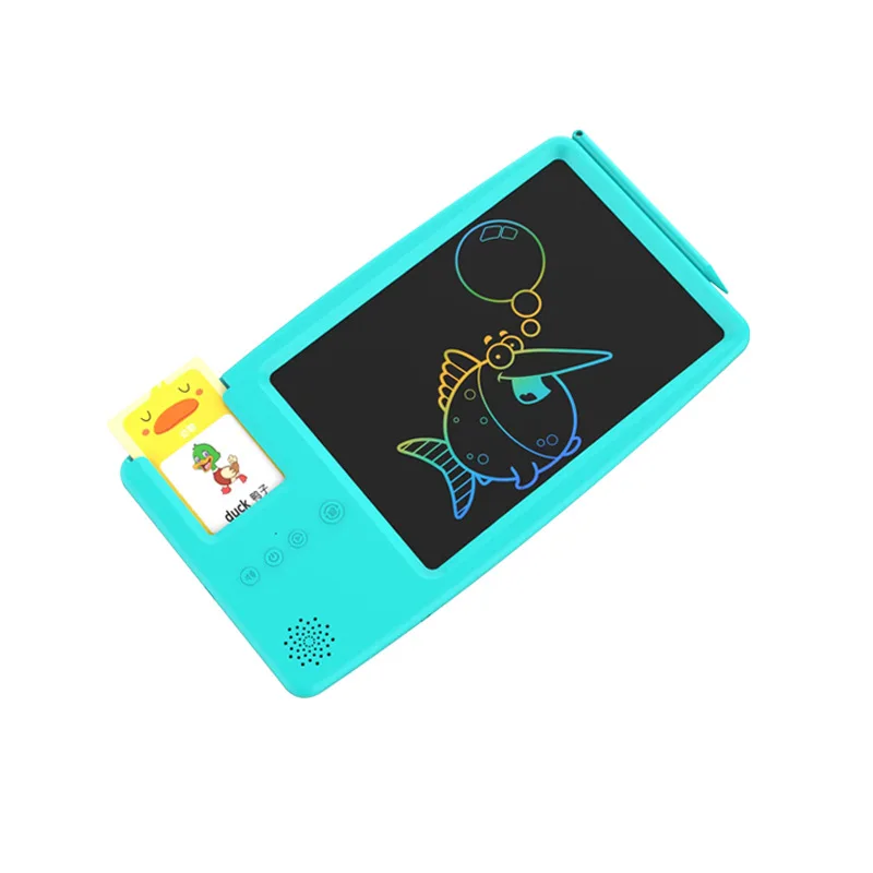 Drawing 2 In 1 Card Reading Machine Talking Flash Cards Writing Toys Children's Lcd Writing Tablet Manufacturer
