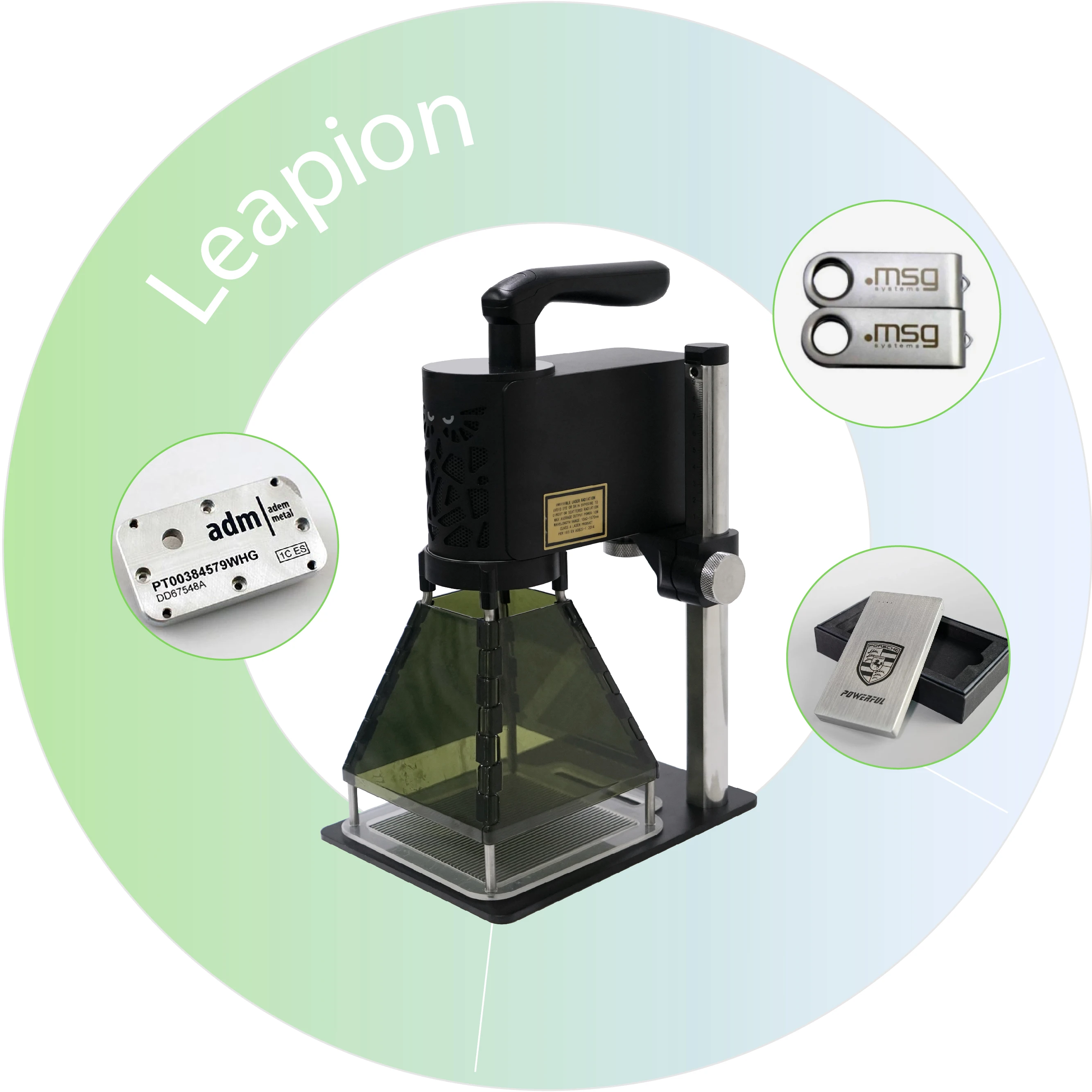 2023 Leapion Factory 3d Handheld Laser Marking And Cutting Machines For Small Names On Stainless Steel