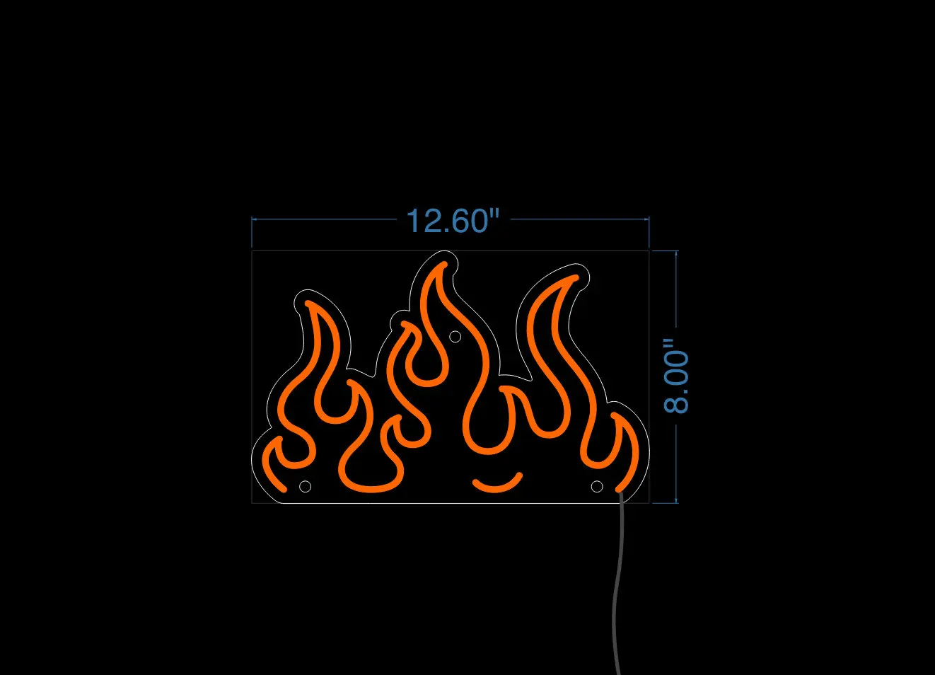 Fire Neon Sign Custom Logo LED Neon Sign Business Store Shop Restaurant Indoor Decorations Advertising Board Logo Light