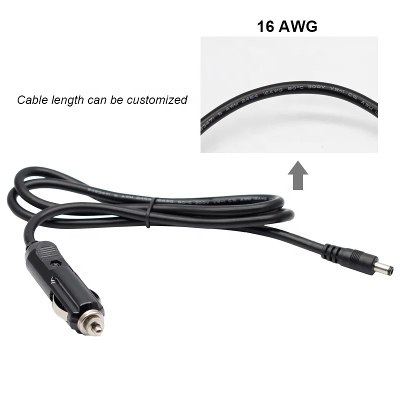 Cigarette Lighter Plug 12V Cigarette lighter Car Charger with LED Light Switch DC Battery Connectors