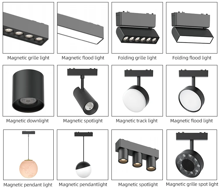 DGLUX New Product Wholesale Surface Mounted Track Guide Magnetic Track Guide 48v Led Track Strip