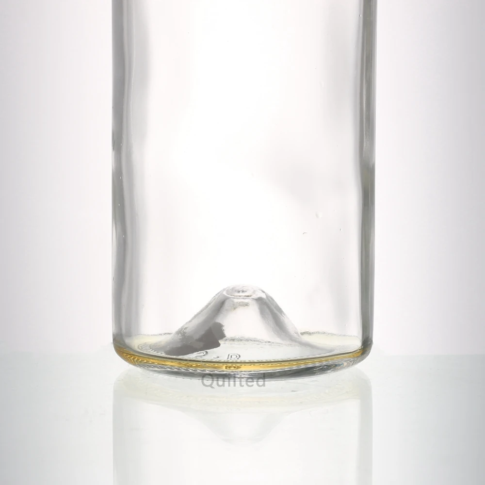 Wholesale 375ml 750ml Glass Spirit Bottle Gin Whisky Rum Vodka Wine Glass Bottles With Stopper Cork