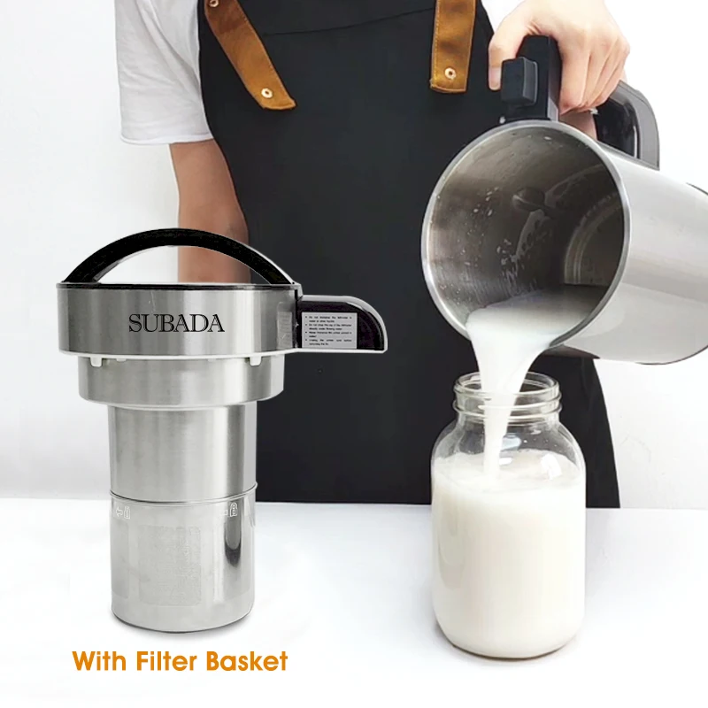 All-in-1 Almond Nut Milk Maker With Stainless Steel Inbuilt Filter 1.5L Soybean Oat Milk Machine Home Use Plant-based Milk Maker