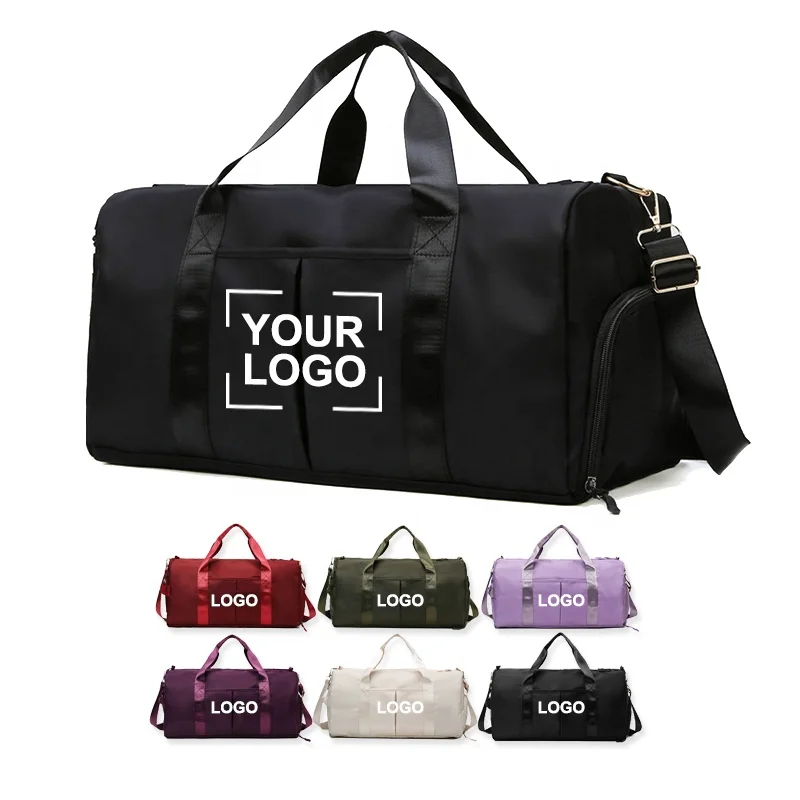 XDH066 Factory Customizable Logo Women Travelling Duffle Bag Printing Brand Sports Gym Bag Promotion Custom Travel Bag with Logo