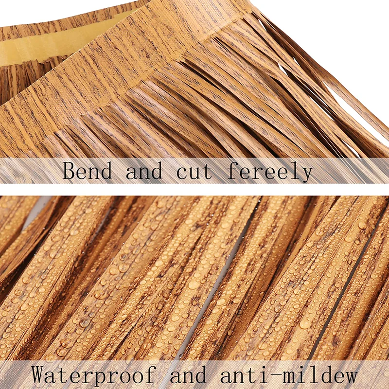 Roof Tiles patio cover synthetic thatch roll thatch roof anti fire synthetic thatch roof for  pergolas and gazebos outdoor