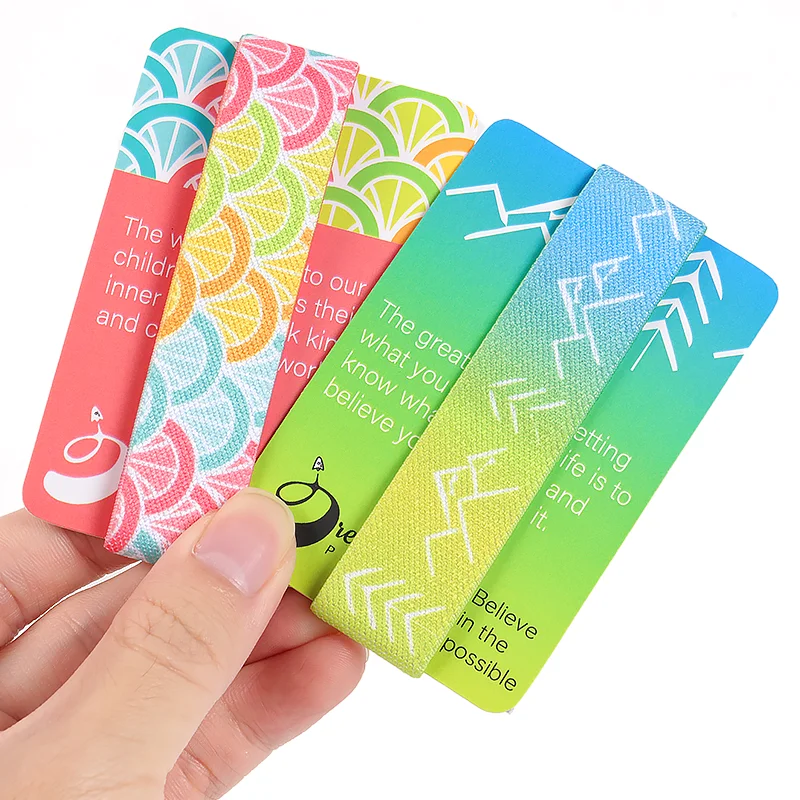 Lovecolour Профессиональный производящий Модный Эластичный браслет на запястье эластичный с бумажной карточной упаковкой