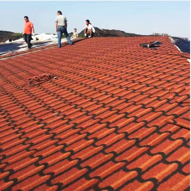 Self Adhesive Easy to Install Green Roof Tiles Waterproof Flat Roofs Asphalt Shingles