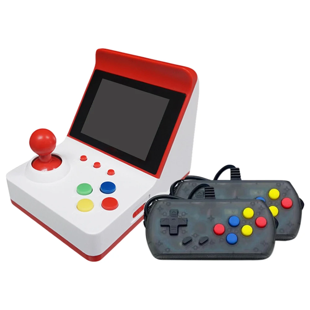 A6 Retro Mini F C Game Arcade Red and White Machine Built-in 360 Double Handle Retro Handheld Mini Game Arcade
