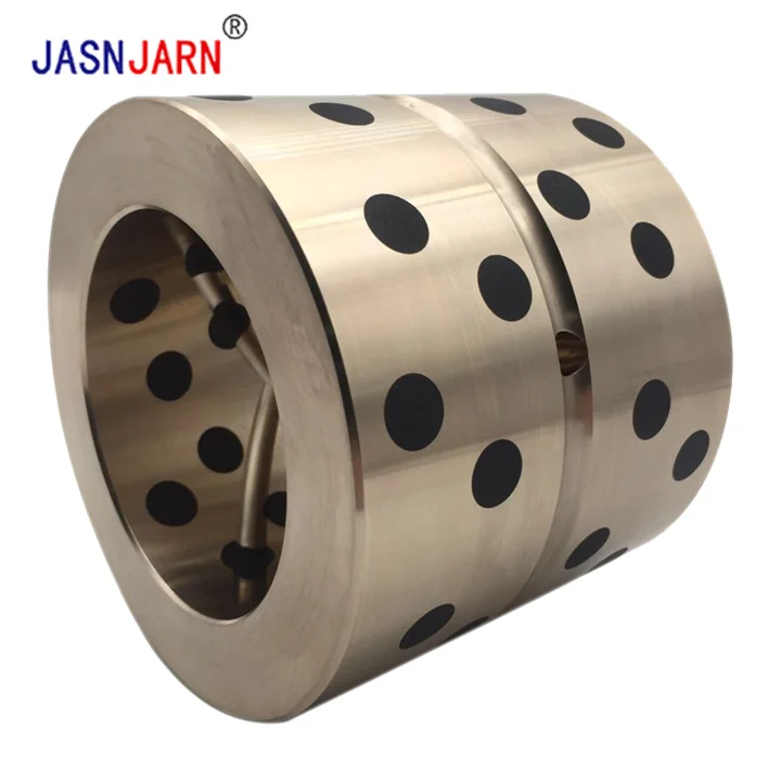 High Precision Copper Sliding Bearing With Graphite Flangebrass Jdb Aluminum Bronze  Oilless Bushing For Excavator Parts