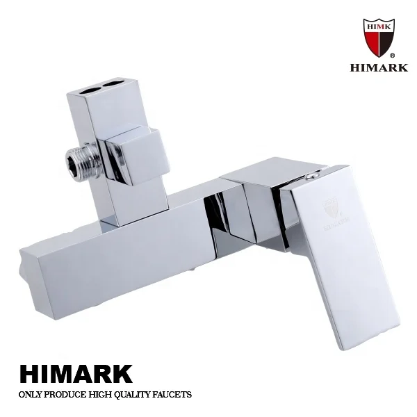 HIMARK modern design 3 function  rainfall shower system mitigeur douch exposed chrome copper bath & shower mixer faucets set