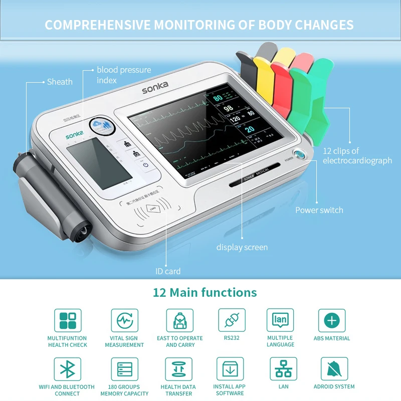 Quality Professional Health Test Hemoglobinometre All In One Remote Healthcare Monitoring System Telehealth Device