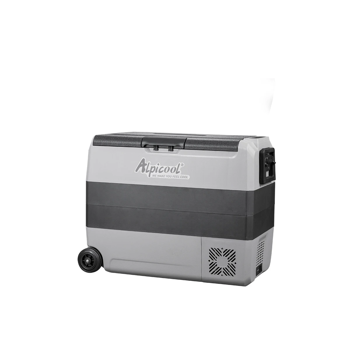 Alpicool T60 mini refrigerator OEM Wheels Style Factory Price 56.5L Car Fridges 12v dc Compressor Cooling camping fridge freezer