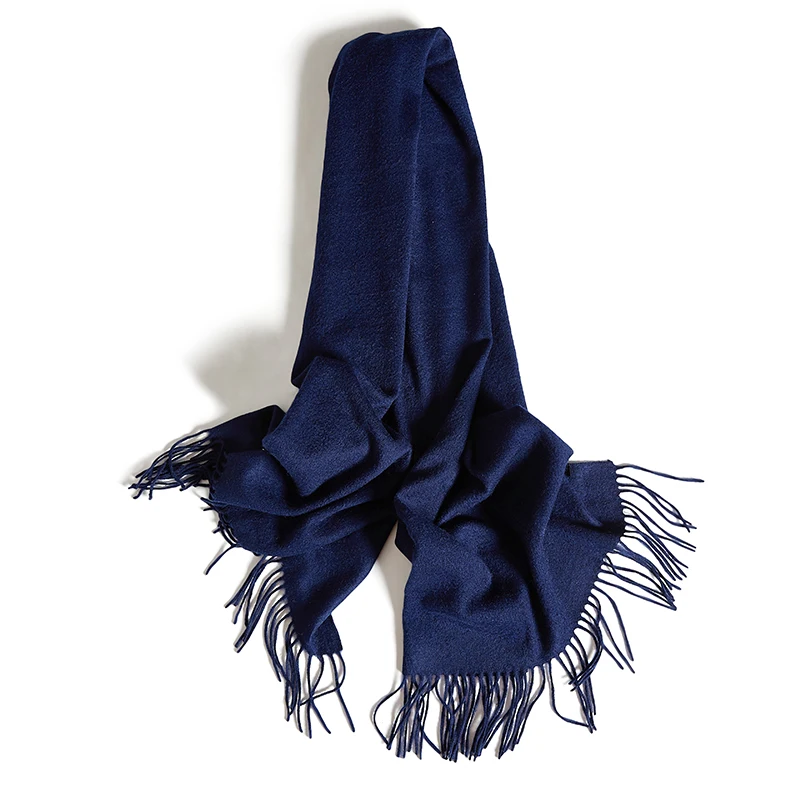 Luxury thick shawl knitted pashmina winter plain ladies 100 cashmere women scarves 60*180cm